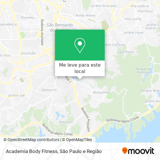 Academia Body Fitness mapa