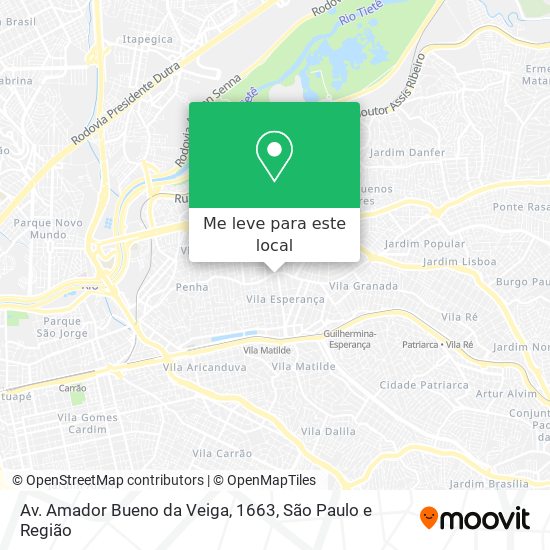Av. Amador Bueno da Veiga, 1663 mapa