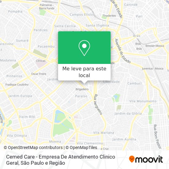 Cemed Care - Empresa De Atendimento Clinico Geral mapa
