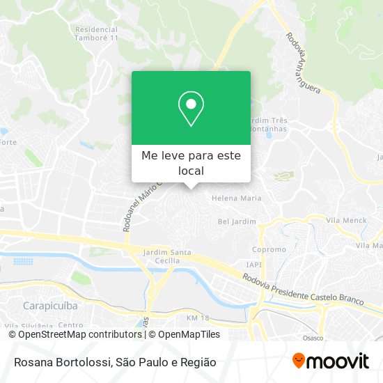 Rosana Bortolossi mapa