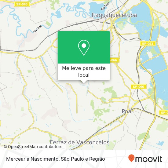 Mercearia Nascimento, Rua Desembargador Cícero de Toledo Piza, 143 Itaim Paulista São Paulo-SP 08130-040 mapa