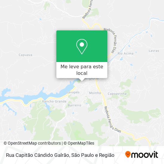 Rua Capitão Cândido Galrão mapa