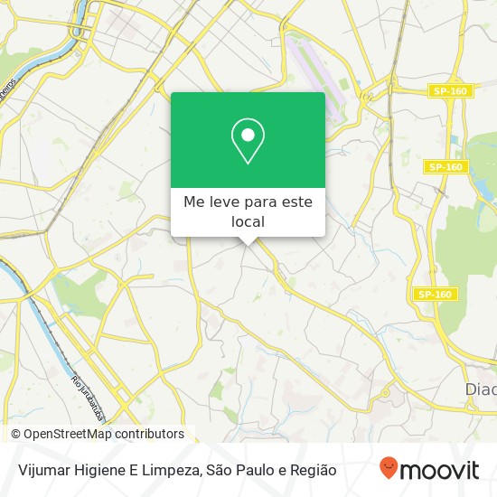 Vijumar Higiene E Limpeza, Avenida Cupecê, 1408 Cidade Ademar São Paulo-SP 04366-000 mapa