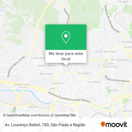 Av. Lourenço Belloli, 700 mapa