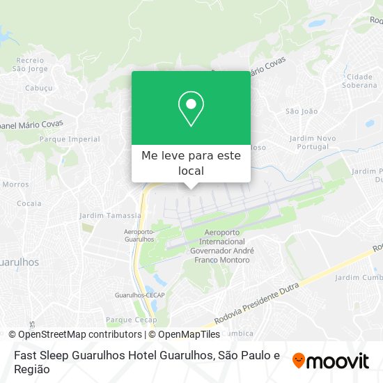 Fast Sleep Guarulhos Hotel Guarulhos mapa