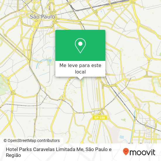 Hotel Parks Caravelas Limitada Me, Avenida Nazaré, 136 Ipiranga São Paulo-SP 04262-000 mapa