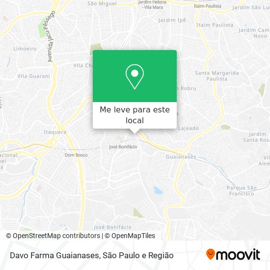 Davo Farma Guaianases mapa