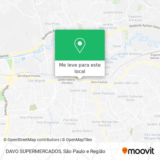 DAVO SUPERMERCADOS mapa