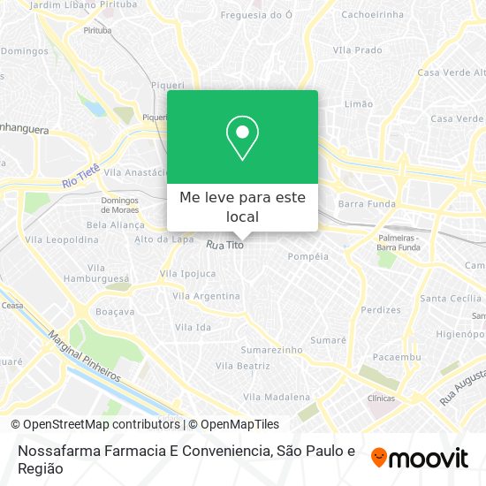 Nossafarma Farmacia E Conveniencia mapa