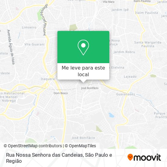 Rua Nossa Senhora das Candeias mapa