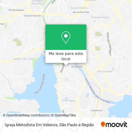 Igreja Metodista Em Veleiros mapa