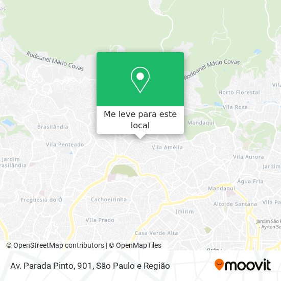 Av. Parada Pinto, 901 mapa