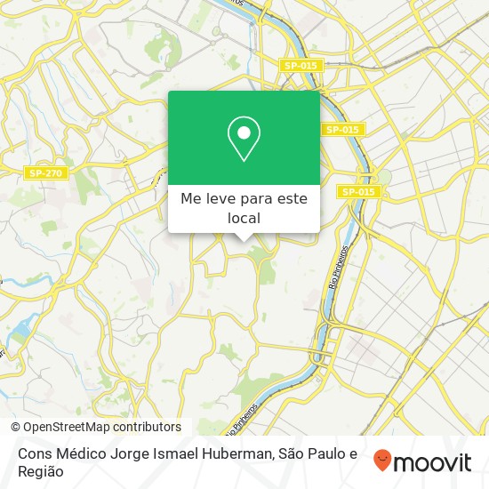 Cons Médico Jorge Ismael Huberman, Avenida Albert Einstein Morumbi São Paulo-SP 05652-000 mapa