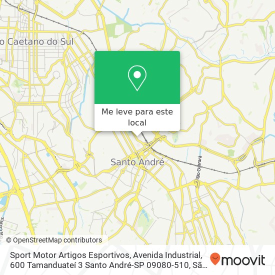 Sport Motor Artigos Esportivos, Avenida Industrial, 600 Tamanduateí 3 Santo André-SP 09080-510 mapa