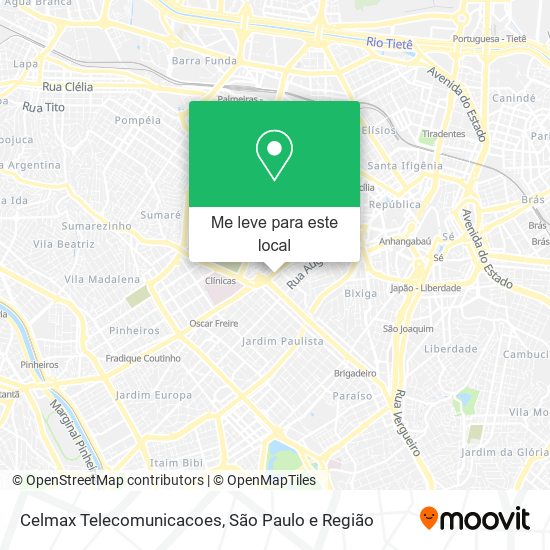 Celmax Telecomunicacoes mapa