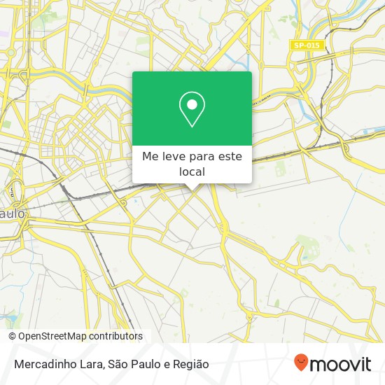 Mercadinho Lara, Avenida Álvaro Ramos, 1014 Belém São Paulo-SP 03331-000 mapa