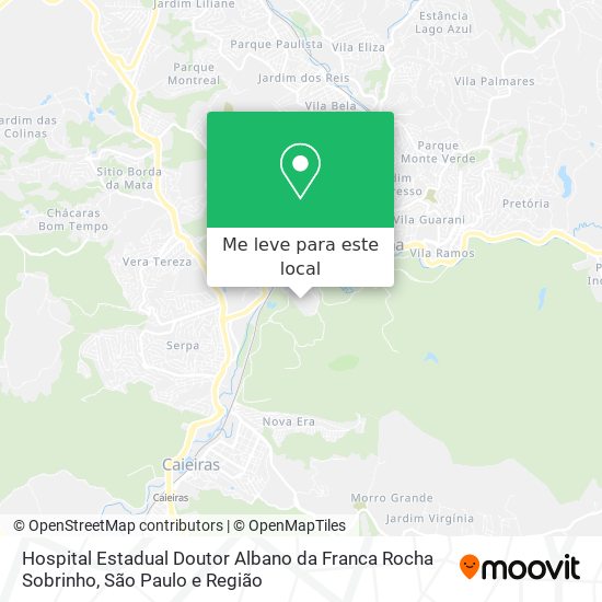 Hospital Estadual Doutor Albano da Franca Rocha Sobrinho mapa