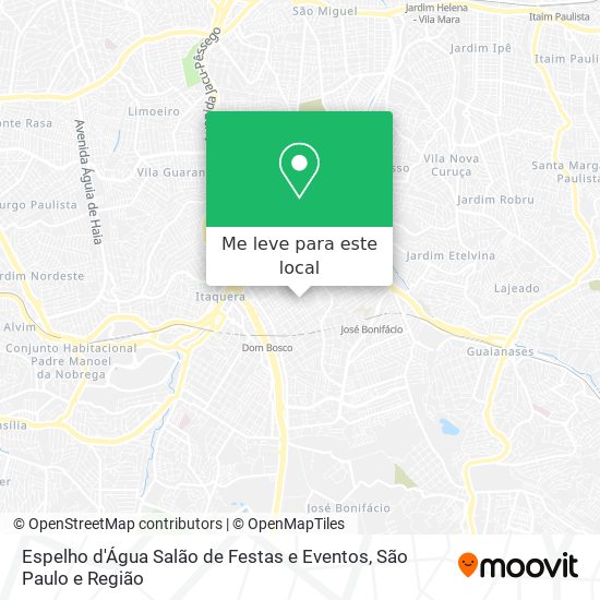 Espelho d'Água Salão de Festas e Eventos mapa