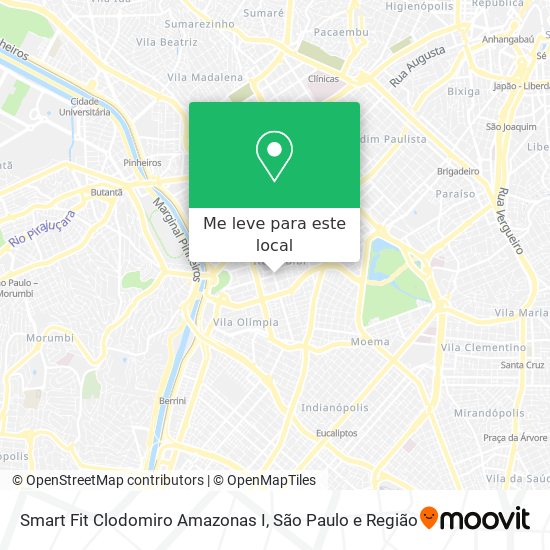 Smart Fit Clodomiro Amazonas I mapa