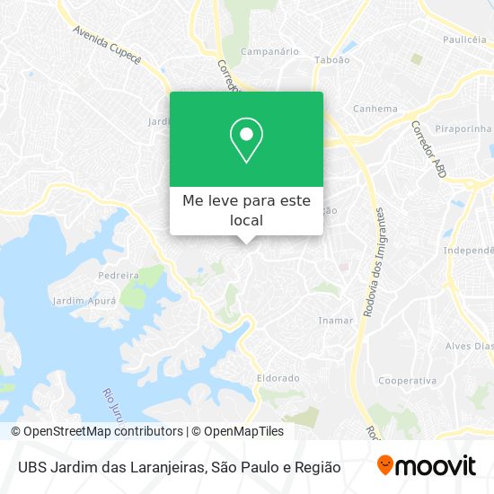 UBS Jardim das Laranjeiras mapa