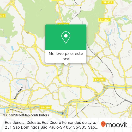 Residencial Celeste, Rua Cícero Fernandes de Lyra, 251 São Domingos São Paulo-SP 05135-305 mapa
