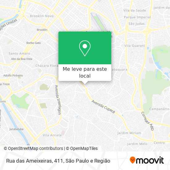 Rua das Ameixeiras, 411 mapa