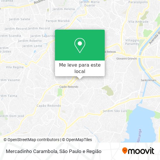 Mercadinho Carambola mapa