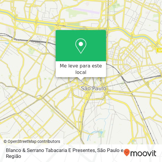 Blanco & Serrano Tabacaria E Presentes, Rua Sete de Abril, 125 República São Paulo-SP 01043-000 mapa