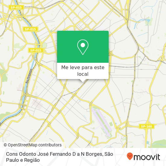 Cons Odonto José Fernando D a N Borges, Avenida Rouxinol, 1041 Moema São Paulo-SP 04516-001 mapa