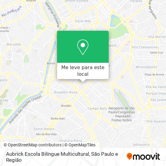Aubrick Escola Bilíngue Multicultural mapa