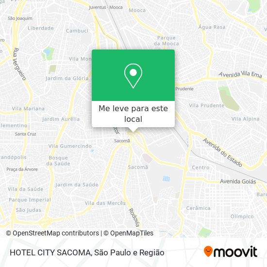 HOTEL CITY SACOMA mapa