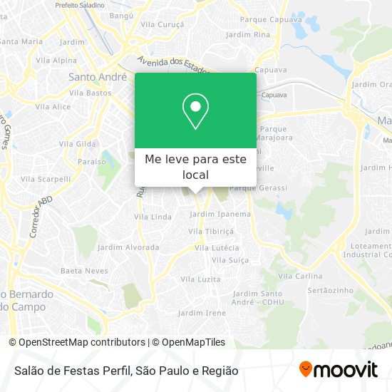 Salão de Festas Perfil mapa