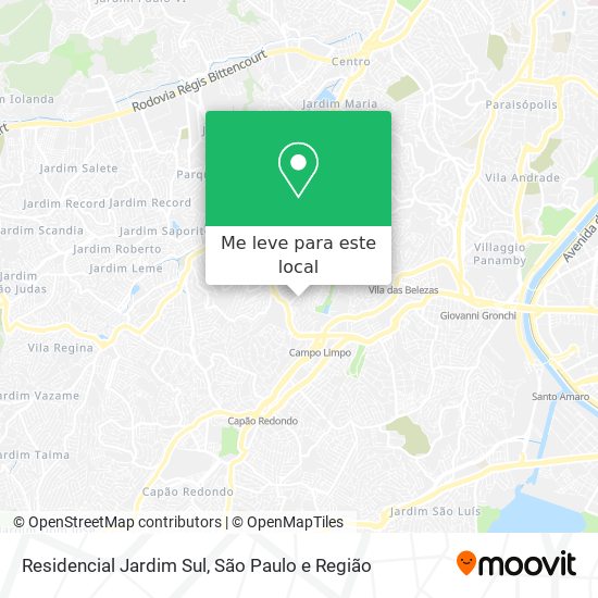 Residencial Jardim Sul mapa