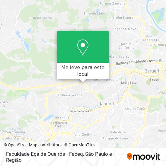Faculdade Eça de Queirós - Faceq mapa