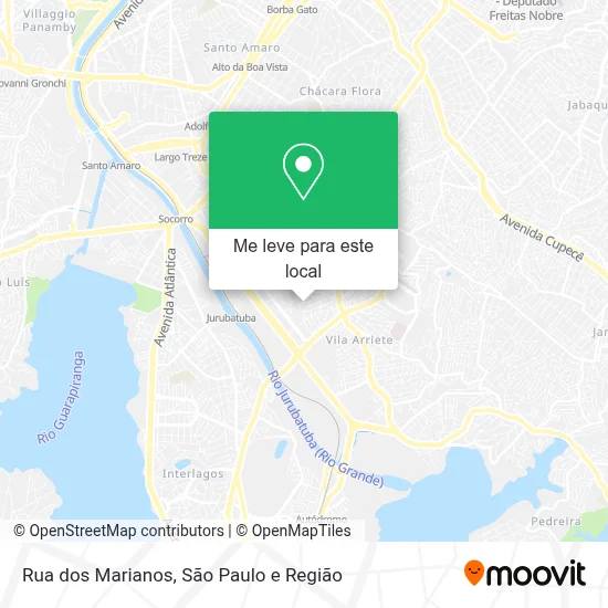 Rua dos Marianos mapa