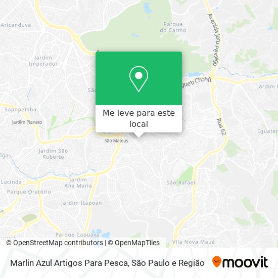 Marlin Azul Artigos Para Pesca mapa