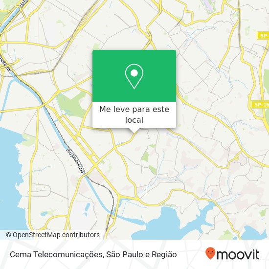 Cema Telecomunicações, Avenida Interlagos Campo Grande São Paulo-SP 04661-100 mapa