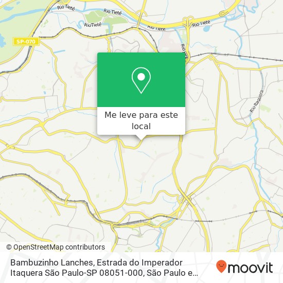 Bambuzinho Lanches, Estrada do Imperador Itaquera São Paulo-SP 08051-000 mapa