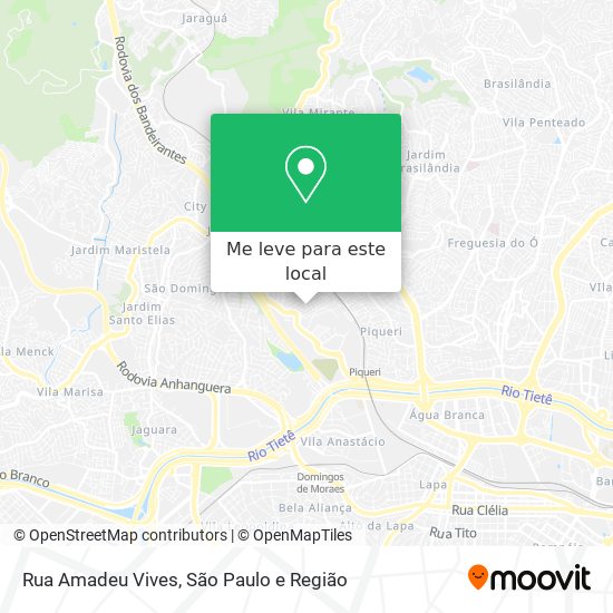 Rua Amadeu Vives mapa