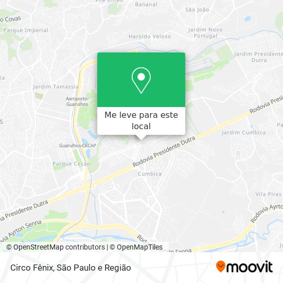 Circo Fênix mapa