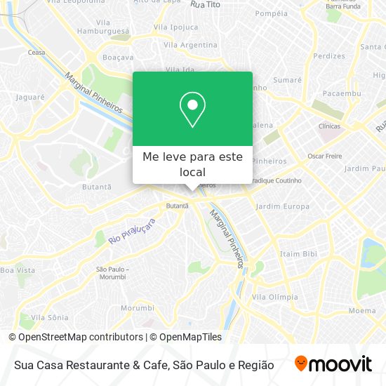 Sua Casa Restaurante & Cafe mapa