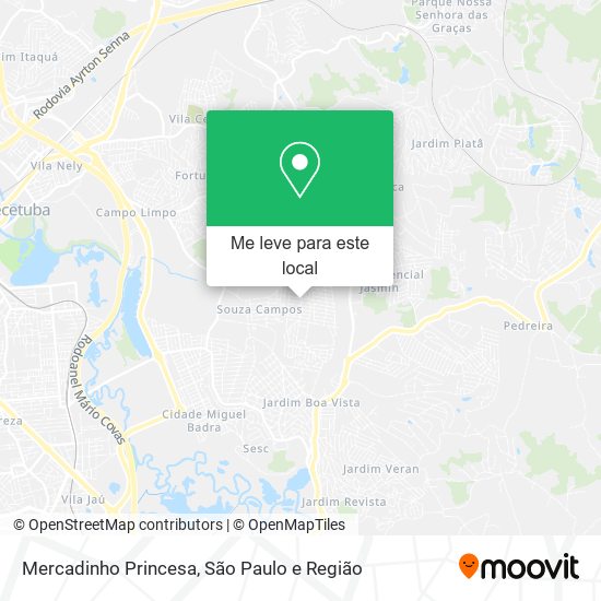 Mercadinho Princesa mapa