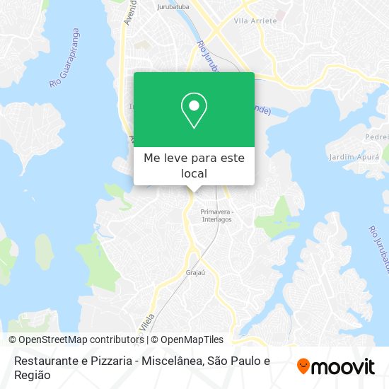 Restaurante e Pizzaria - Miscelânea mapa