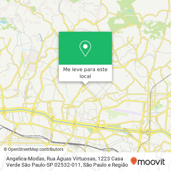 Angelica-Modas, Rua Águas Virtuosas, 1223 Casa Verde São Paulo-SP 02532-011 mapa