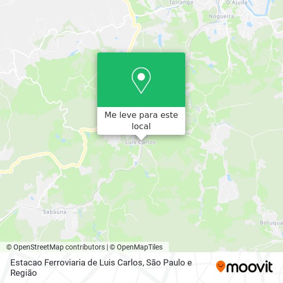 Estacao Ferroviaria de Luis Carlos mapa