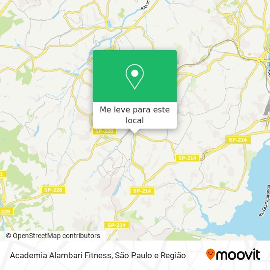 Academia Alambari Fitness mapa