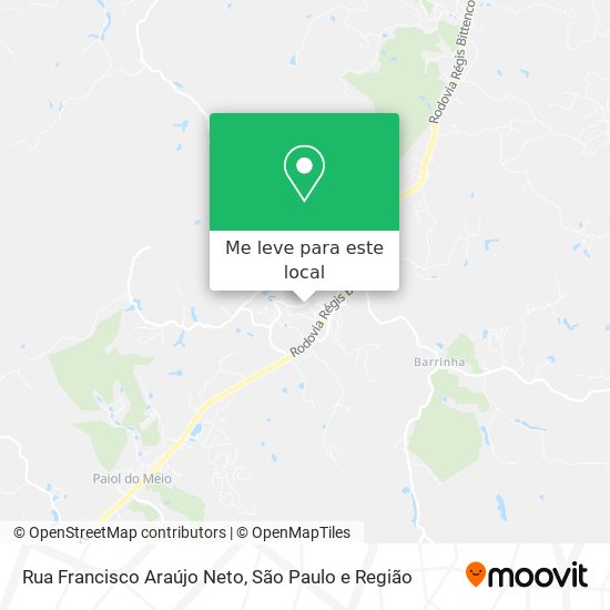 Rua Francisco Araújo Neto mapa