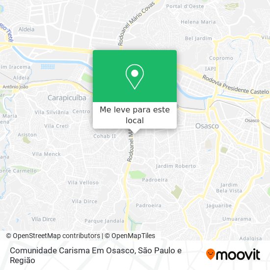 Comunidade Carisma Em Osasco mapa