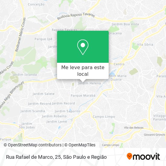 Rua Rafael de Marco, 25 mapa