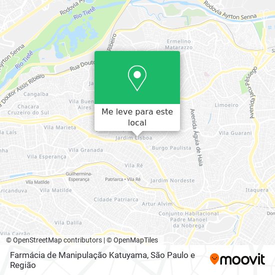 Farmácia de Manipulação Katuyama mapa